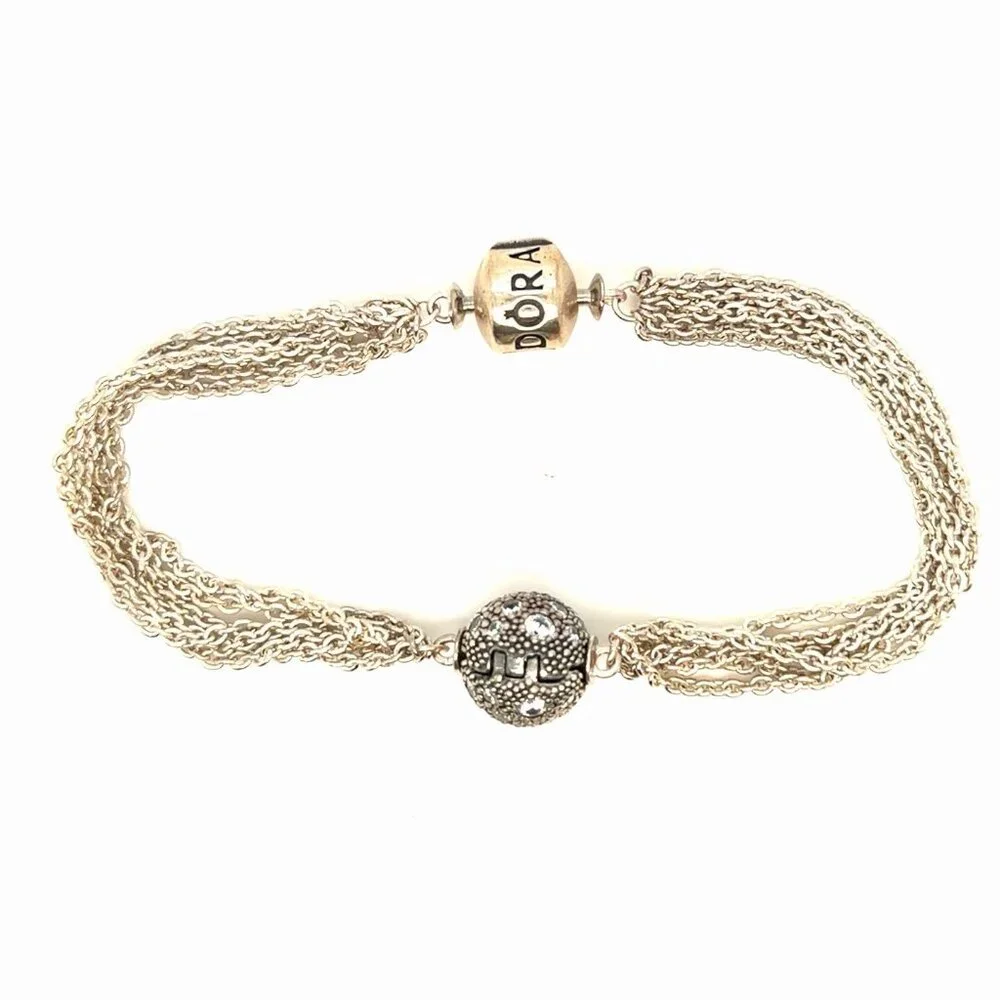 Pandora Multi-Strand Cosmic‎ Star Clip Charm Bracelet